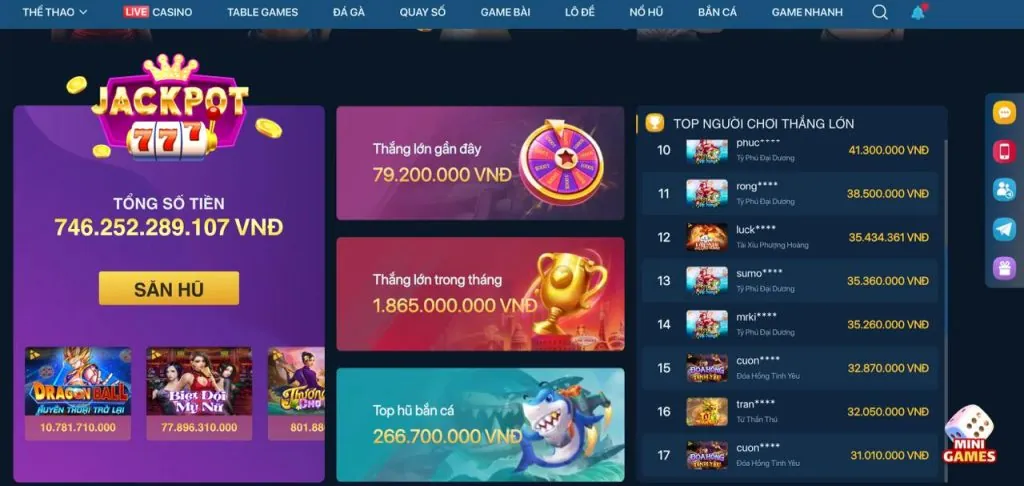 Nền tảng uy tín của 33win99 Casino